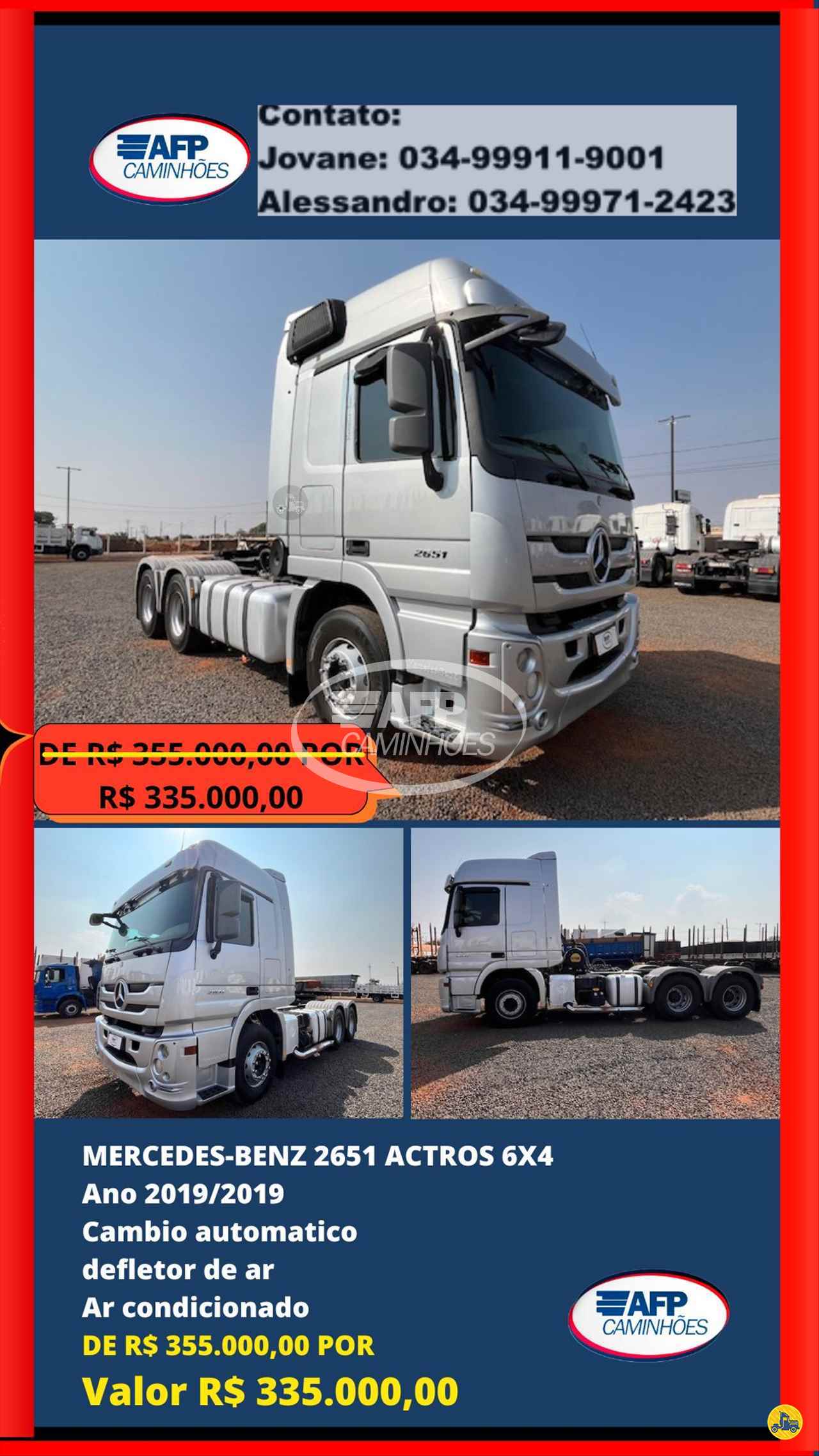 CAMINHAO MERCEDES-BENZ MB 2651 Cavalo Mecânico Cavalo 6x4 AFP Caminhões UBERLANDIA MINAS GERAIS MG